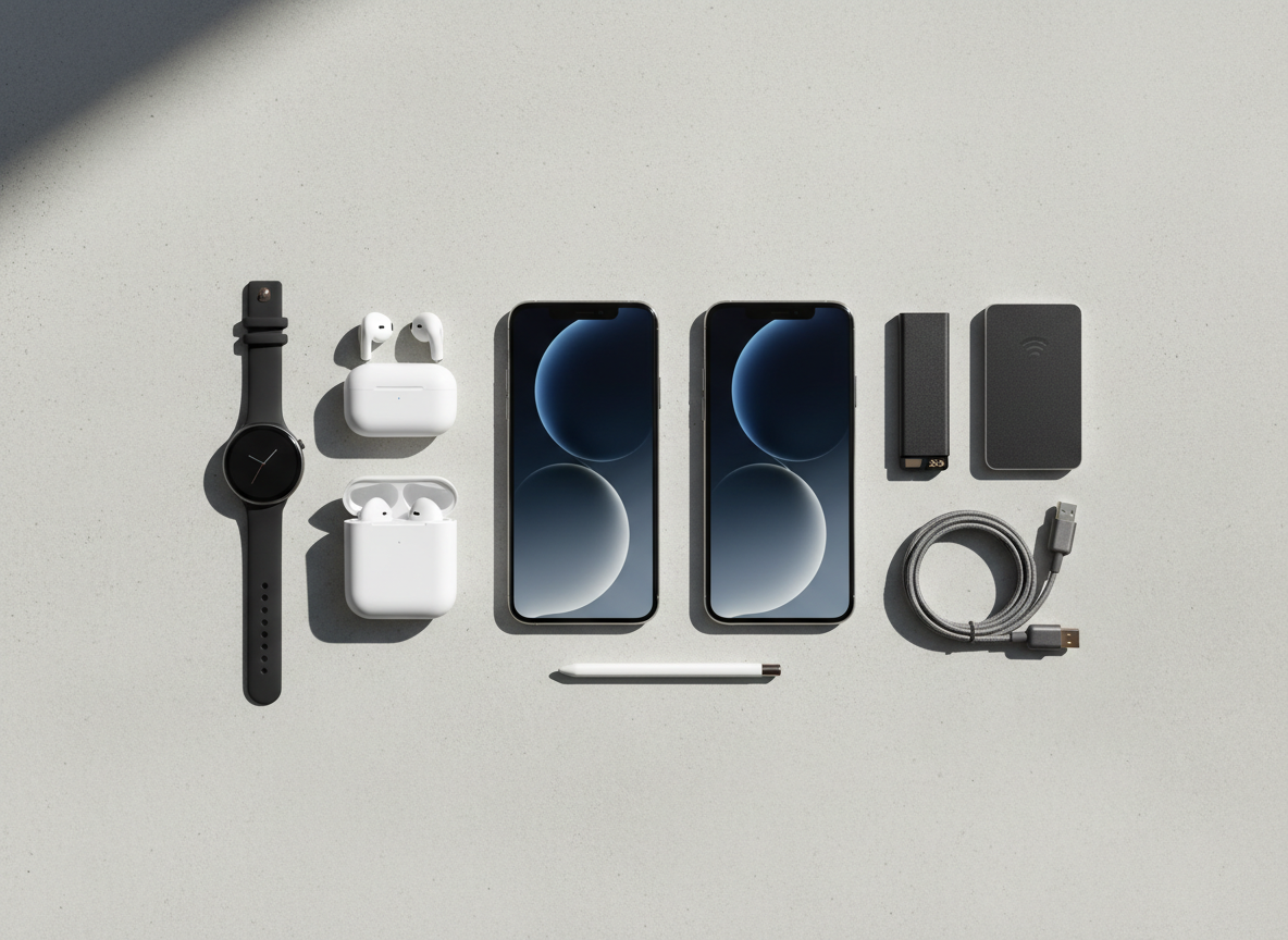 Smartphone e gadget tech a confronto